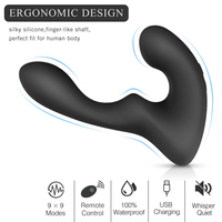 Masseur prostatique anal vibrant de haute qualité S-hande avec télécommande pour hommes