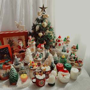 Joyeux Noël - Bougie parfumée en forme de Père Noël - Décoration de la maison - Fournitures de fête - Cadeau de Noël - Décorations de Noël 2026 - Bougies - Product Image 5