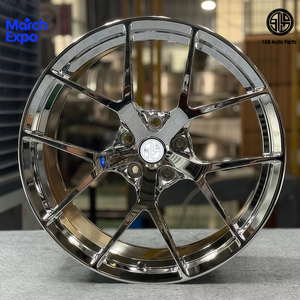 168 Forged Integral Alloy Car <strong>Wheels</strong> In Sizes 19 20 21 22 23 24 26 Inch Rims Custom 5x112 Triple Chrome Plating Sports Car Rims - Product Image 5