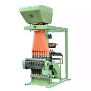 China supplier custom automatic flat computerized jacquard loom elastic twill tape woven label weaving machine