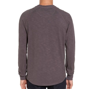 dobladillo acanalada las esposas de los hombres ropa deportiva clásico Real Bosque gris y venta al por mayor de bolos T camisas - Product Image 2