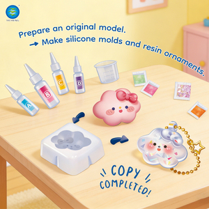 Kit de fabrication de moules en silicone Yicheng pour porte-clés, jouet éducatif sensoriel Montessori créatif, certifié ASTM CPC, nouveaux jouets artisanaux - Product Image 1