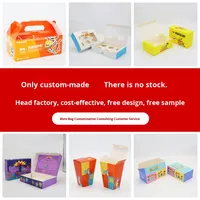 Boîte en carton jetable pour emballage alimentaire, papier spécial enduit de cire blanche de qualité alimentaire, résistant à la graisse, 28 g/m², fabrication sur mesure