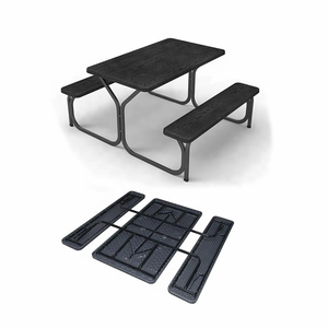 Heavy Duty 220 esterno cortile Picnic festa pranzo pieghevole <span class=keywords><strong>birreria</strong></span> Design in legno birra Set tavolo e panca per evento - Product Image 1