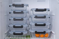 Récipients de Conservation Alimentaire en Verre avec Couvercles, Hermétiques et Anti-Fuite, pour la Préparation des Repas, le Déjeuner et les Restes, Lavables au Lave-Vaisselle
