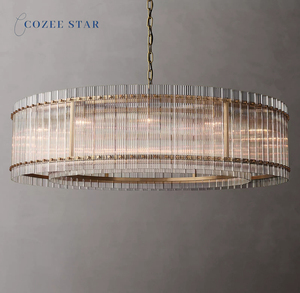 Lustre rond en verre LED moderne <span class=keywords><strong>San</strong></span> <span class=keywords><strong>Marco</strong></span> pour salon chambre à coucher salle à manger avec culot d'ampoule E12 Lustre noir - Product Image 3