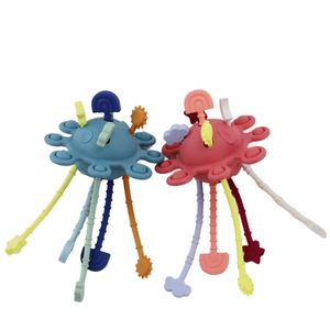Juguete de silicona de grado alimenticio con forma de pulpo de 8 garras, juguete sensorial para la dentición y masticación para bebés e infantes - Product Image 1