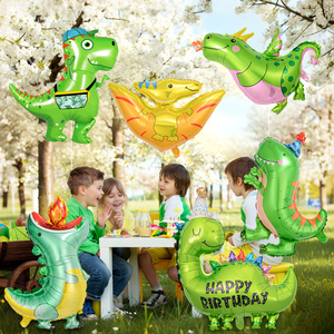 Set de Globos de Dinosaurio, Ideal para Niños, Lindos Globos Decorativos con Temática de Dinosaurios para Cumpleaños - Product Image 3