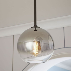 Commercio all'ingrosso moderno <span class=keywords><strong>lampadario</strong></span> in vetro con altezza regolabile fumoso <span class=keywords><strong>grigio</strong></span> oro sfere per scala di medie dimensioni - Product Image 2