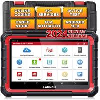 Alat Diagnostik Mobil LAUNCH X431 PRO Elite, Pengkodean ECU, Bidirectional, Semua Sistem, CANFD, DOIP, Scanner Wifi