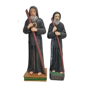 Statua Religiosa 3D Personalizzata in Resina di SAN FRANCESCO DI PAOLA Decorazione Natalizia da Scrivania Souvenir Cattolici Regali Cristiani - Product Image 1