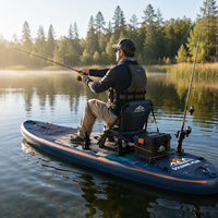 Kit de base de paddle board de pêche, marque privée, vente en gros pour débutants