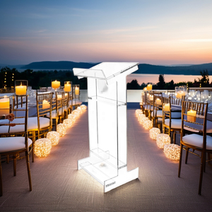 Jihong tùy chỉnh hiện đại bột giấy Acrylic hố bục thủy tinh cho Nhà thờ trung tâm mua sắm ngoài trời khách sạn & phòng tập thể dục hiển thị - Product Image 5