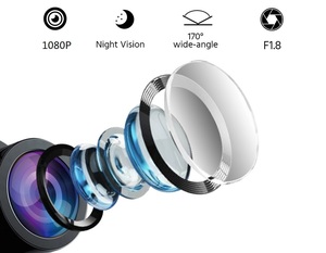 10 Inch Touch Screen Stream Media Car DVR Dash Cam Dual Lens Rear View Mirror Auto Dashcam Video Recorder Car HD Dash <strong>Camera</strong> - Product Image 4