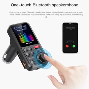 Neues Auto MP3-Player Stereo-Radio Bluetooth mit LED-Display Wireless Bt5.1 Freisprech-Auto-Kit FM-Sender Dual-USB-Ladegerät