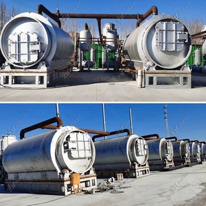 Small Capacity Plastic to Petrol Pyrolysis Plant Tires Plastics Recycling Machine with Engine Motor <b>Pump</b> Gearbox Core Components - Product Image 6