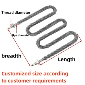 Factory Customization Industrial Stainless Steel W M I Type Oven Heater Tube Resistance Air Finned Strip Heating Elements