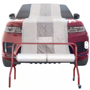 Sunton - Rollo <span class=keywords><strong>de</strong></span> Lámina <span class=keywords><strong>de</strong></span> Plástico Desechable Pre-Encintado para Proteger la Pintura <span class=keywords><strong>de</strong></span> Automóviles, 5 m x 120 m, Modelo SUNTON367431 - Product Image 1