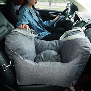 Joymay, cama portátil para perros de viaje al aire libre, funda de asiento de coche Universal de cuero de plástico de algodón para perros, suave y ajustable - Product Image 6