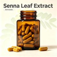 Poudre d'extrait naturel de feuille de Senna Sennosides A+B 20% Matière première végétale en vrac
