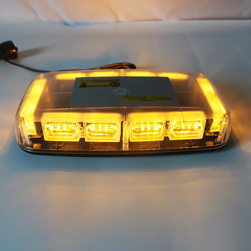 Biaochi मिनी कार छत प्रकाश 12V निविड़ अंधकार चमकती स्ट्रोब चेतावनी प्रकाश डबल स्विच सिगरेट लाइटर का नेतृत्व किया बीकन रोशनी एम्बर
