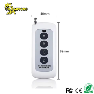 รีโมทคอนโทรลไร้สายแบบคัดลอกความถี่ 315 433mhz สำหรับระบบอัตโนมัติภายในบ้าน ปรับแต่งได้ตามต้องการ ขายส่ง - Product Image 2