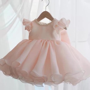 Abito Estivo in Raso <span class=keywords><strong>per</strong></span> Bambine, Stile Principessa, Vestito da <span class=keywords><strong>Damigella</strong></span> <span class=keywords><strong>per</strong></span> Piccole Spose, Abito da Cerimonia <span class=keywords><strong>per</strong></span> Bambine - Product Image 2