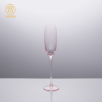 Verres à vin Bordeaux ensemble de gobelets vintage colorés Martini vin blanc tasse en verre rose pour la décoration de mariage
