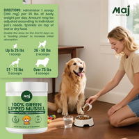 Poudre OEM pour les Hanches et les Articulations des Chiens, Supplément de Moules Vertes avec Glucosamine et Chondroïtine, Améliore la Mobilité et la Flexibilité
