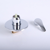 Robinet de douche à fonction simple en laiton massif, mitigeur de douche encastré à poignée unique
