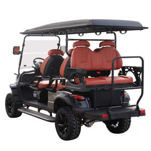 Voiturette de golf avec caddie arrière intégré, chariot de position debout (4+2 places) - Product Image 2