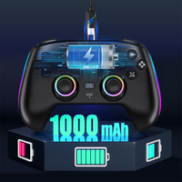 Manette sans fil pour PS4 avec plaque frontale magnétique, joystick à effet Hall, rétroéclairage RGB et fonctions macro