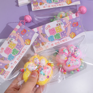 2025 New Sensory Toys for Autistic Children Latex Silicone Design Stress Relief Fufu <b>Squishy</b> <b>Cat</b> Paw Mochi Taba <b>Squishy</b> Toy - Product Image 5