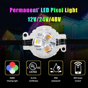 SHIJI 30mm RGBW LED Pixel-Licht UCS2904 IC IP67 Wasserdicht 12V/24V/48V Dauerhafte Outdoor-Weihnachts-Tracklight-Beleuchtung - Product Image 2