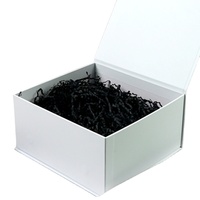 Remplisseur de papier découpé froissé en gros emballage écologique cadeau papier déchiqueté expédition papier déchiqueté noir