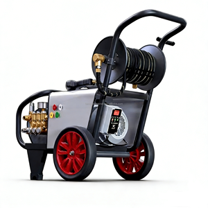 Lavadora de Autos Industrial de Alta Presión con Motor de Inducción Eléctrico y Carrete de Manguera para Limpieza Comercial, Taller Automotriz y Lavado de Autos - Product Image 3