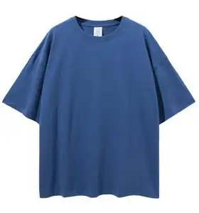 Hoge Kwaliteit Unisex 100% Katoen Custom Logo Tshirt Print Merk Private Label Pre Gekrompen Custom Oversize T Shirt