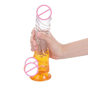 Großhandel Gradient Transparent Realistische Schwanz <span class=keywords><strong>Penis</strong></span> Adult Sexspielzeug Riesige Gelee Kristall Dildo Künstlicher <span class=keywords><strong>Penis</strong></span> Für Frauen Dildo Sex - Product Image 5