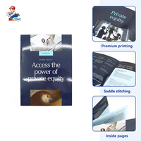Brochure de catalogue de produits numérique OEM, reliure agrafée, avec spécifications et manuel, impression papier avec pelliculage mat-brillant