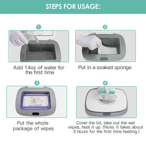 Toallitas húmedas de diseño exquisito para bebé, calentador de toallas con UV, personalización directa de fábrica - Product Image 5