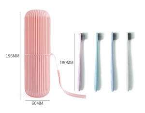 Plastic Travel Mouthwash Cup & <b>Toothbrush</b> <b>Holder</b> Set Eco-Friendly Portable Classic Design for Hotels Bath Use - Product Image 2