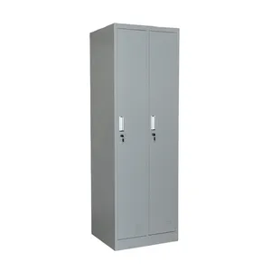 Dormitory double door metal clothes cabinet steel cupboard price for dubai or uae