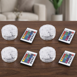 ชุดไฟสปอตไลท์สำหรับสระว่ายน้ำ Galileo แบบใสกันน้ำ IP66 จำนวน 4 ชิ้น พร้อมหลอด LED 10 ดวง และรีโมทคอนโทรล - Product Image 3