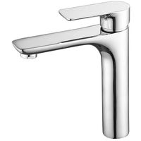 Robinet de lavabo moderne à utiliser eau chaude et froide monté sur le pont finition chromée 25mm cartouche en céramique robinet de lavabo en laiton