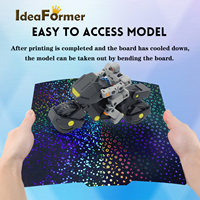 Accessoires d'imprimante 3D Ideaformer pour Bambu Lab X1 P1P A1 Series, plateau de construction avec revêtement PEK à motif coloré, 257 mm * 257 mm