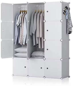 Vendido <span class=keywords><strong>a</strong></span> partir del original, portátil DIY ensamblado plástico 20 cubos armarios organizador de tiendas armarios en forma ajustable - Product Image 2