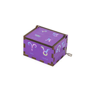 Horóscopo diseño <span class=keywords><strong>mejor</strong></span> madera cumpleaños caja Musical regalo hogar vacaciones artesanía decorativa - Product Image 1
