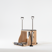 Chaise de Pilates ergonomique en chêne à pédales séparées pour salle de sport commerciale, entraînement de mise en forme corporelle, réglable et portable, directement de l'usine