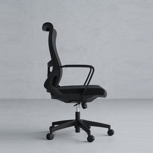 Silla de malla de oficina para reuniones con soporte lumbar, silla de Gerente Ejecutivo de plástico de nailon de alta resistencia con reposabrazos posicionales - Product Image 5