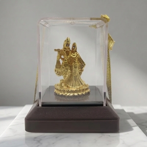 Premium Radha Krishna <b>Statue</b> Stainless Steel Handmade <b>Religious</b> Idol for Home Temple Worship Spiritual Diwali Decoration Gift - Product Image 3